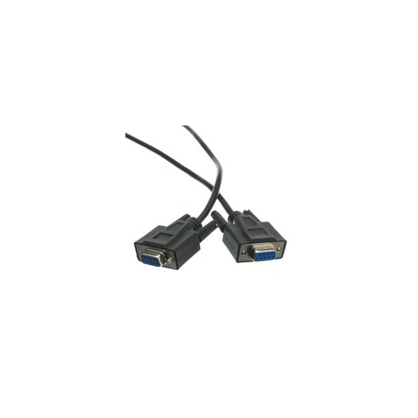 Swe-Tech 3C DB9 Female Serial Cable, Black, DB9 Female, UL rated, 9 Conductor, 1:1, 6 foot FWT10D1-03406BK - main